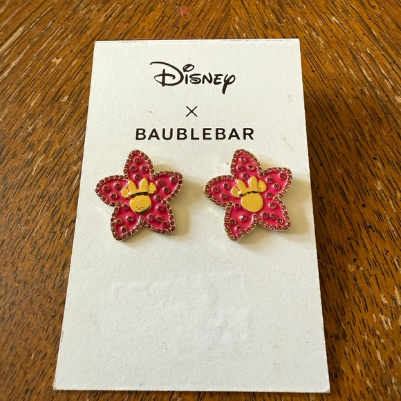 Baublebar Minnie Mouse Pink Star Earrings - Picture 1 of 3